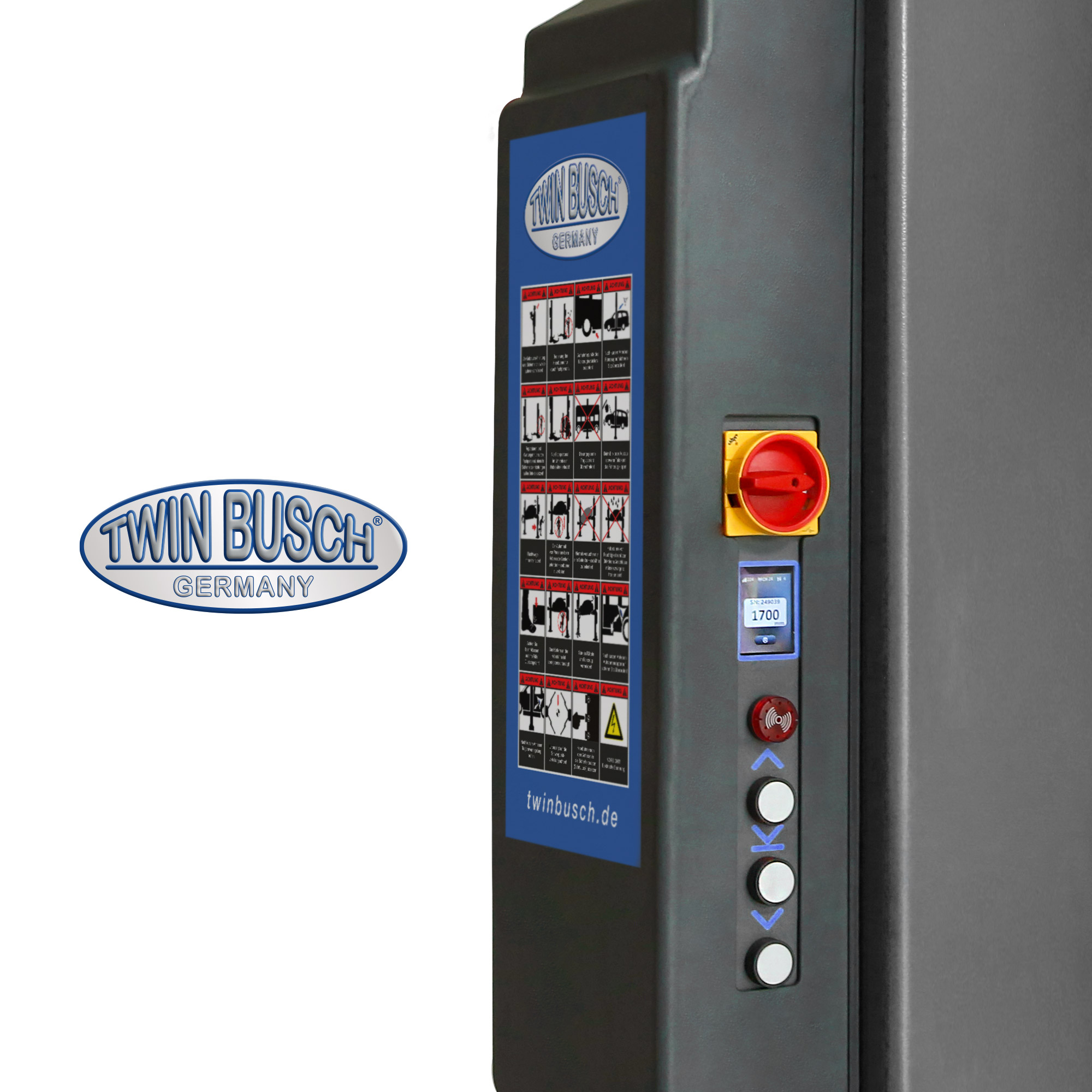 TW280W-400-G: 2-koloms hefbrug Heavy-Line | zonder bodemplaat 8.0 T - GREY-Line – Bild 13