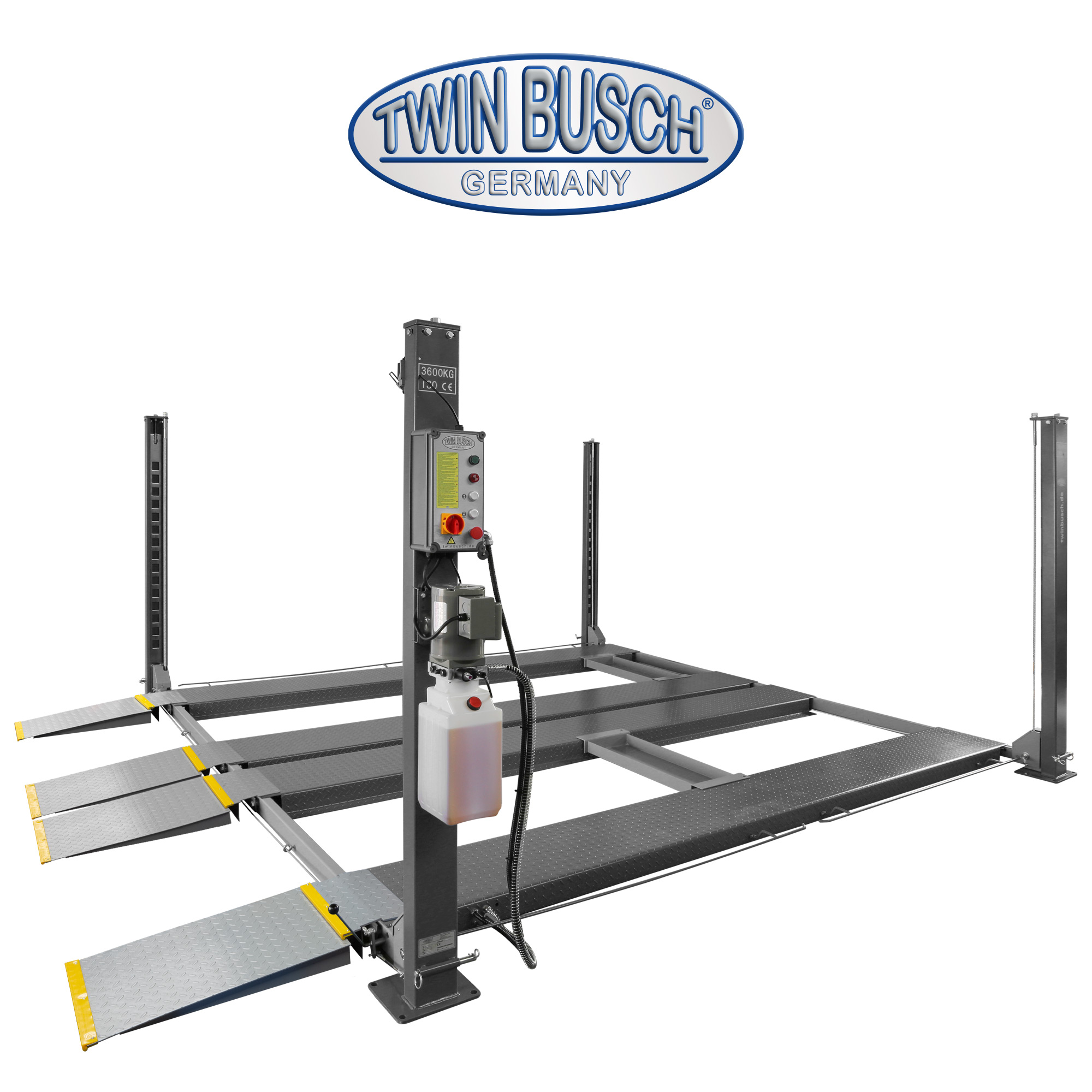 TW436PD2-230-G: 4-koloms hefbrug Dubbel parkeren – 3,6 T - GREY-Line – Bild 12
