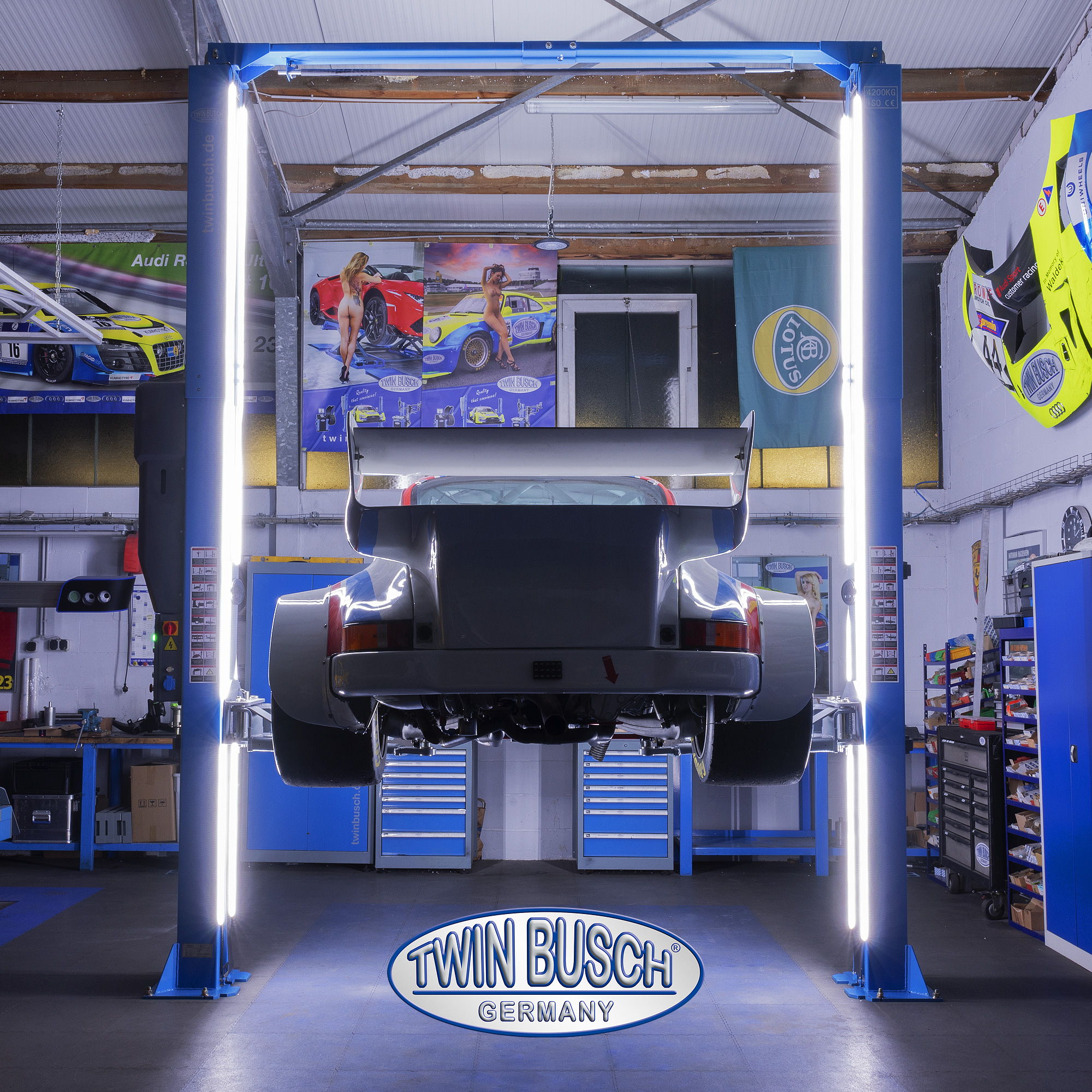TWLED-2B: LED-verlichting (set LED) voor 2-koloms hefbruggen zonder bodemplaat – Bild 9
