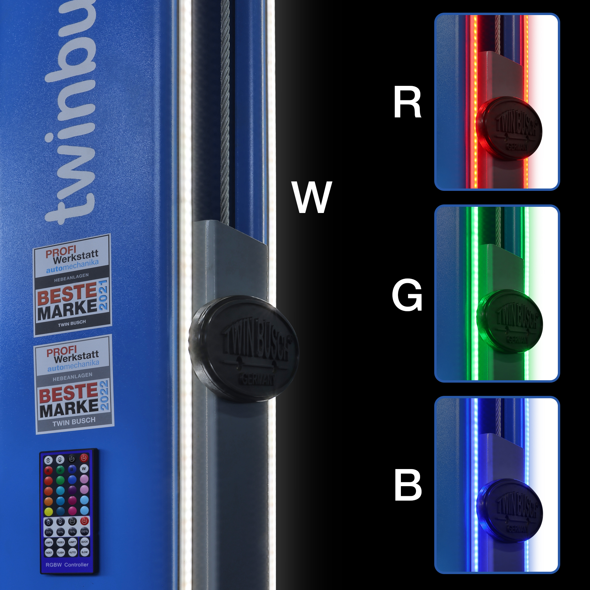 TWLED-2: LED-verlichting (set LED) voor van hefbruggen à 2 kolommen – Bild 2