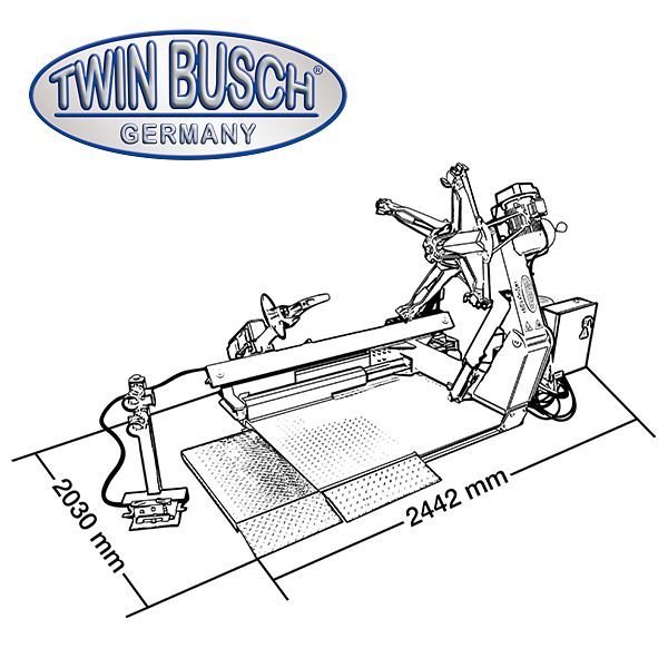 Bandenwisselaar Twin Busch TWX-80T – Vrachtwagens – 14" à 56" - Afbeelding 12